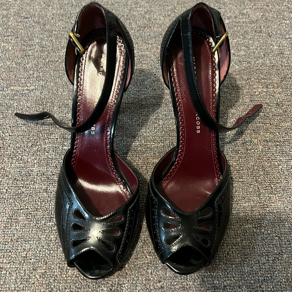 Black patent heels by Marc Jacobs